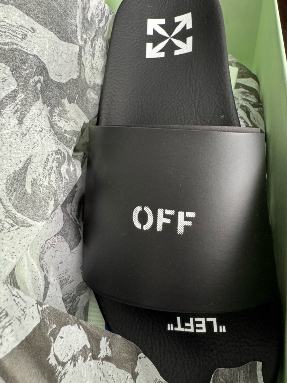 Off-White Pool Slides - Picture 2 of 5